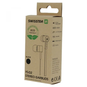 Swissten EARBUDS RAINBOW Eco Pack 3,5mm YS-D2 crna