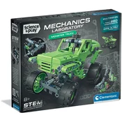 Konstrukcijski set Clementoni Mechanics Laboratory - Monster Truck, 260 dijelova