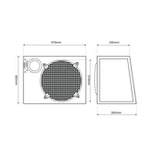 250W pasivni subwoofer 12