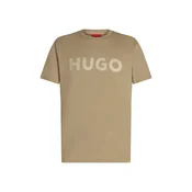 HUGO Majica Dulivio  ecru / pesek
