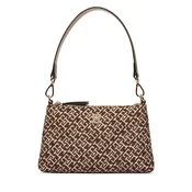 Ročna torba Tommy Hilfiger Th Jacquard Mini Shoulder Bag AW0AW19006 Rjava