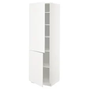 METOD Visoki element s policama/2 vrata, bela/Veddinge bela, 60x60x200 cm