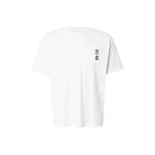 JACK & JONES Majica JJBOYE temno rjava/bela