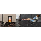 Northix Ležalnik z gugalnico, ergonomski, antracit