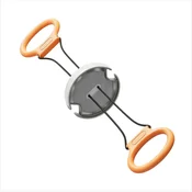 INF Trenažer z vztrajnikom za roke, inercijska odpornost in masaža Grey+Orange, (5000314037)