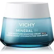 Vichy Minéral 89 72H Moisture Boosting Cream Rich dnevna krema za obraz suha koža 50 ml za ženske