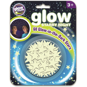 Fosforescentne naljepnice Brainstorm Glow - Zvijezde, 60 komada