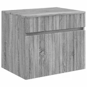 vidaXL Omejen kabineta za kopalnico Siva Sonoma 59 x 44,5 x 50 cm