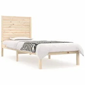 Vidaxl Posteljni okvir trden les 75x190 cm