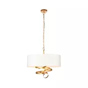 Endon 95268 - Luster na lancu 3xE14/6W/230V O 60 cm bela/mesing