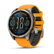 Garmin Fenix 8, 47 mm, AMOLED Sapphire, Titanium, Spark Orange/Graphite