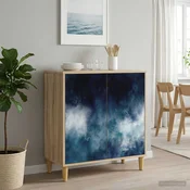 vidaXL Strani šal RAALTE Sonoma 69 x 33 x 75 cm Inženirski les