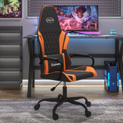 vidaXL Igraca stolica crno-narancasta od umjetne kože