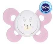 CHICCO duda Physio Comfort silikonska punčka - zajček 1 kos, 0-6 m