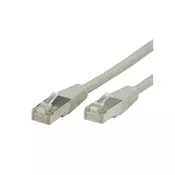 SECOMP ROLINE S/FTP(PiMF) Cable Cat.7 RJ45 konektor 500 MHz LSOH grey 3.0m