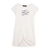 Karl Lagerfeld Kids Vsakodnevna obleka Z31150 S Bela Regular Fit