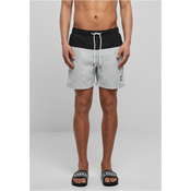 Mens Block Swimsuit Light Asphalt/Black