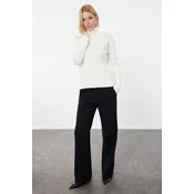 Trendyol Ecru Wool Turtleneck Knitwear Sweater