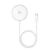 BASEUS SIMPLE MINI4 stolni punjac 15W, Qi2, SILVER P10278200S11-00