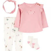 Carters komplet 3/1 (majica,pant,carape), devojc