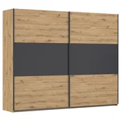 Rauch Möbel OMARA Z DRSNIMI VRATI, siva, barve aluminija, hrast artisan
