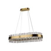 LED kristalni luster na sajli, prigušiva, LED/45W/230V + daljinski upravljac