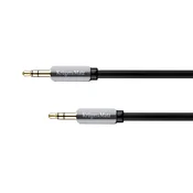 slomart Stereo jack 3.5 kabel utikač - utikač 1.5m Kruger&Matz opruga kabel