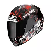 Motoristicka kaciga Scorpion EXO-491 SPECTOR, crna/crvena