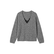VERO MODA Pulover VMBERRY pegasto siva