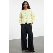 Trendyol Yellow Boucle Knitwear Cardigan