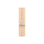 Apple Watch pašček 45mm: Starlight/Pink Nike Sport Loop