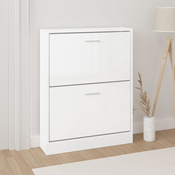 Ormaric za cipele sjajni bijeli 59x17x108 cm konstruirano drvo
