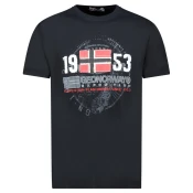 Geographical Norway Muška majica Japigal db 254, Crna