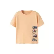 NAME IT Majica NMMVAGNO mornarska/pastelno rumena/pastelno oranžna/rdeča