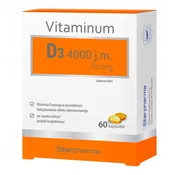 Starpharma Vitaminum D3 4000 ie Močan vitamin D 60 kapsul