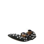 STEVE MADDEN Odprte balerinke Sunrays črna/srebrna