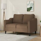 vidaXL vidaXL Kavč dvosed rjav 120 cm blago, (20929294)