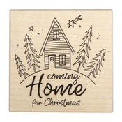 Rayher. Žig Coming Home for Christmas, 7x7cm