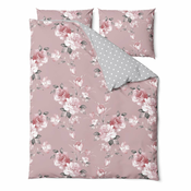 Ružicasta pamucna posteljina za bracni krevet Bonami Selection Belle, 160 x 220 cm