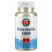 KAL prehransko dopolnilo Pancreatin (1400mg), 100 tablet