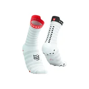 Nogavice Compressport Pro Racing Socks v4.0 Ultralight Run High - White/Alloy turkizna barva, XU00050B