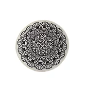 LEssentiel Maison Kupatilski otirač Kozzy, 100cm, Sivo-crni