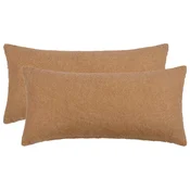 vidaXL Prevleka za blazino 2 pcs HEERLEN Bež 40 x 70 cm Bouclé