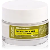 Dr. Santé Sebocontrol Cica + Zinc + AHA krema za normalizacijo kože, ki regulira dejavnost žlez lojnic 50 ml