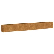 Vidaxl Planter Rusty 360x40x40 cm Vremensko odporno jeklo