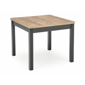 Stol Houston 1413 Craft hrast, Crna, 77x90x90cm, EstensioneNastavak, Medijapan, Laminirani iveral
