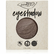 puroBIO Cosmetics Compact Eyeshadows senčila za oči nadomestno polnilo odtenek 19 Intense Gray 2,5 g
