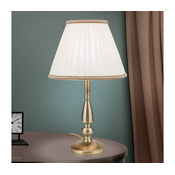 Orion LA 4-1085/1 - Stona lampa TONIA 1xE27/60W/230V, precnik 30 cm, bela/bronza