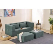 Atelier del Sofa Dvosed na razvlacenje Pirgos, 200x75x90 cm, Petrolej
