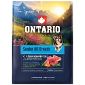 Hrana Ontario Senior All Breeds Monoprotein Tuna & Sweet Potatoes 2,25kg